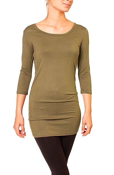 Muse Rundhalsshirt Basic 3/4 Arm Longshirt günstig online kaufen