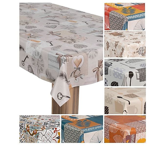 laro Tischdecke Wachstuch-Tischdecke Wachstischdecke Gartentischdecke günstig online kaufen