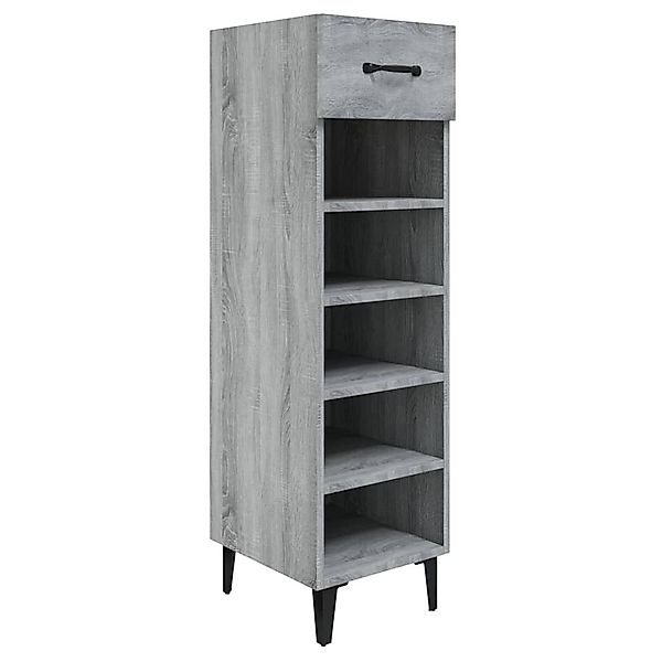 vidaXL Schuhregal Schuhschrank Grau Sonoma 30x35x105 günstig online kaufen