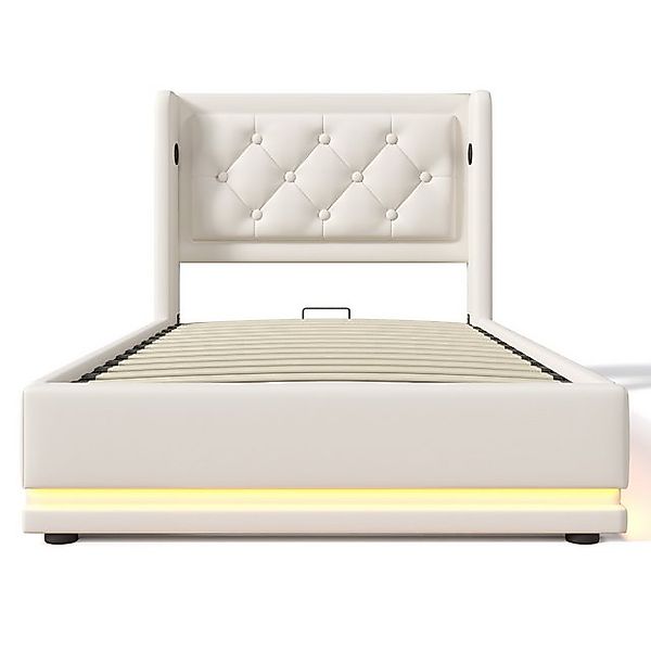 Gotagee Polsterbett Einzelbett Multifunktionsbett 90 x 200 cm Mit Matratze günstig online kaufen