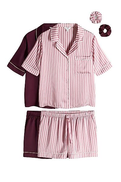 The Set Pyjama The Set Schlafanzug mit Hemd und Shorts, 2er-Pack (4 tlg) günstig online kaufen