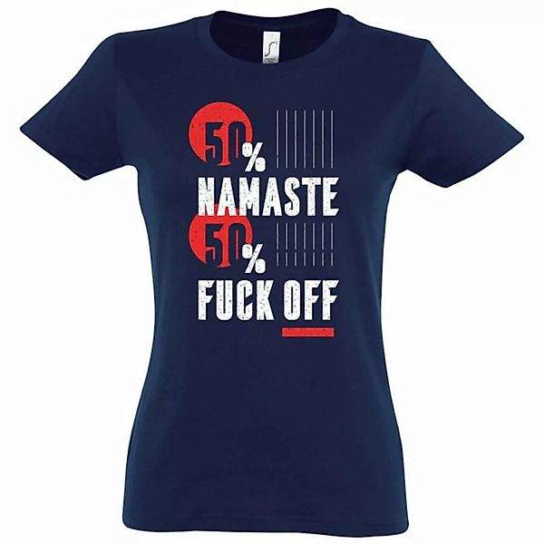 Youth Designz Print-Shirt "50% F*ck, 50%" Namaste Damen T-Shirt mit modisch günstig online kaufen