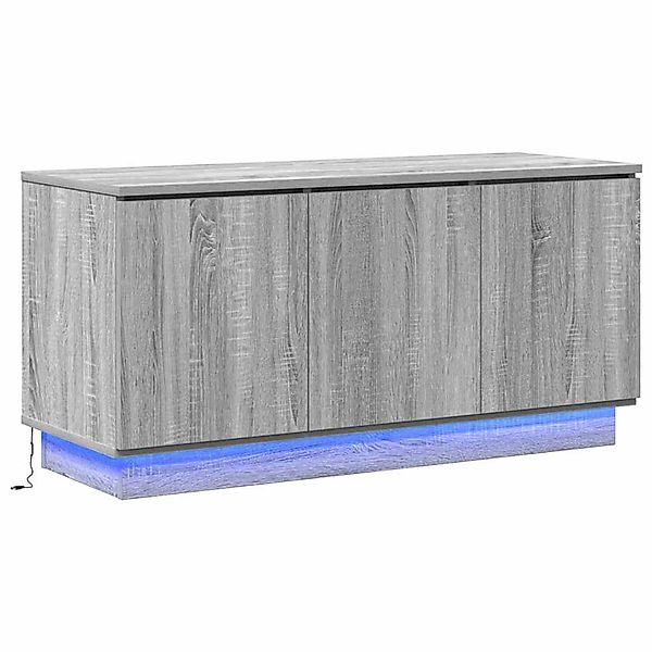 vidaXL TV-Schrank mit LED Grau Sonoma 100 x 38 x 49 cm Holzwerkstoff 869671 günstig online kaufen