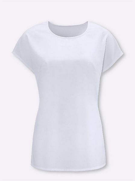 Sieh an! Klassische Bluse Tunika Kurzarm günstig online kaufen