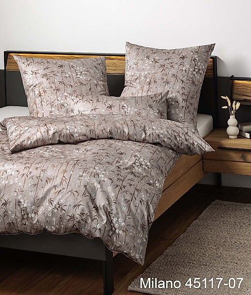 Janine Janine Mako-Satin Bettwäsche MILANO 45117 mocha mousse kupfer Größe: günstig online kaufen