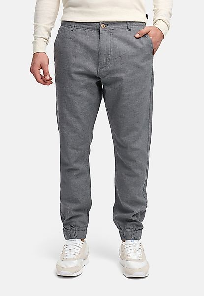 Indicode Leinenhose Blnda samt dekorativem Gürtel günstig online kaufen