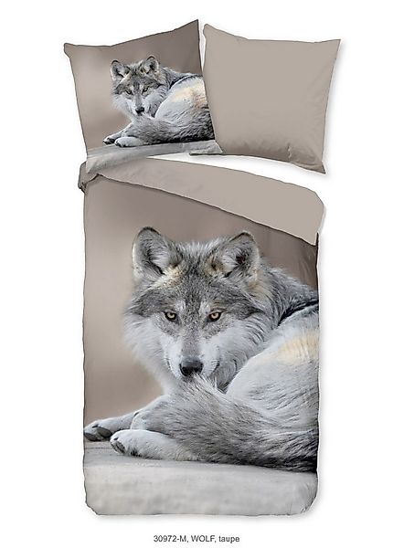 PURE luxury collection Bettwäsche Bettwäsche-Set Wolf, Pure, 2 teilig günstig online kaufen
