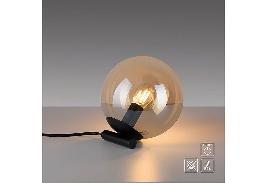 my home Tischleuchte Nymölle, ohne Leuchtmittel, Tischleuchte mit großer Gl günstig online kaufen