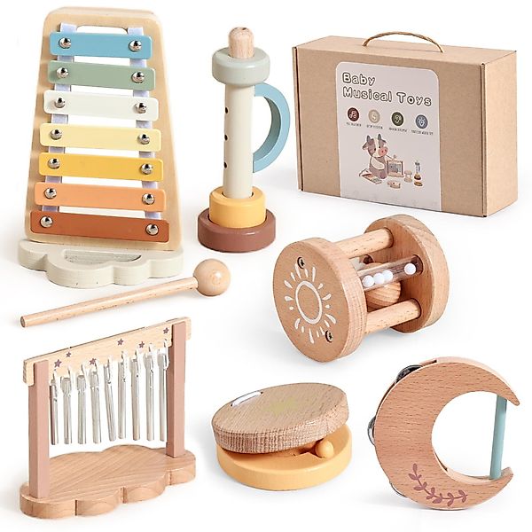 CLTYQ Spielzeug-Musikinstrument Baby Musikinstrumente Montessori-Holzspielz günstig online kaufen