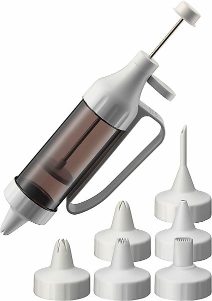 Kaiser Backformen Gebäckpresse "Inspiration" Garnierspritze, transparenter günstig online kaufen