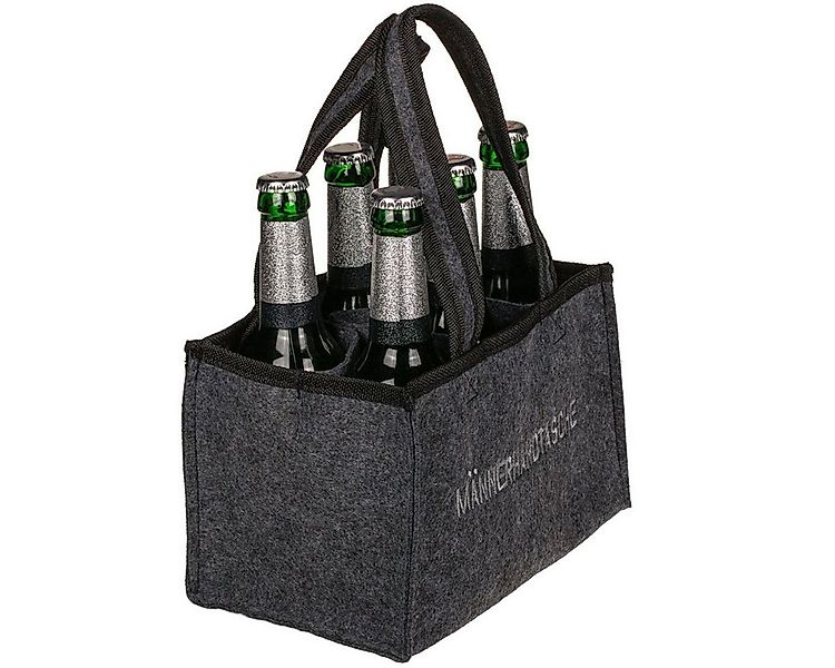 Out of the Blue Tragetasche Flaschenträger anthrazit 6 Flaschen Männerhandt günstig online kaufen