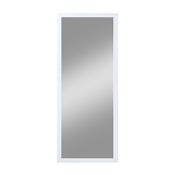 Kristall-Form Rahmenspiegel Beach II 40 cm x 100 cm Weiß rechteckig günstig online kaufen