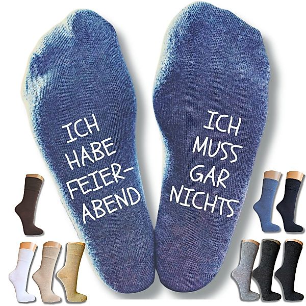 bentini Basicsocken Spruchsocken "Ich muss gar günstig online kaufen