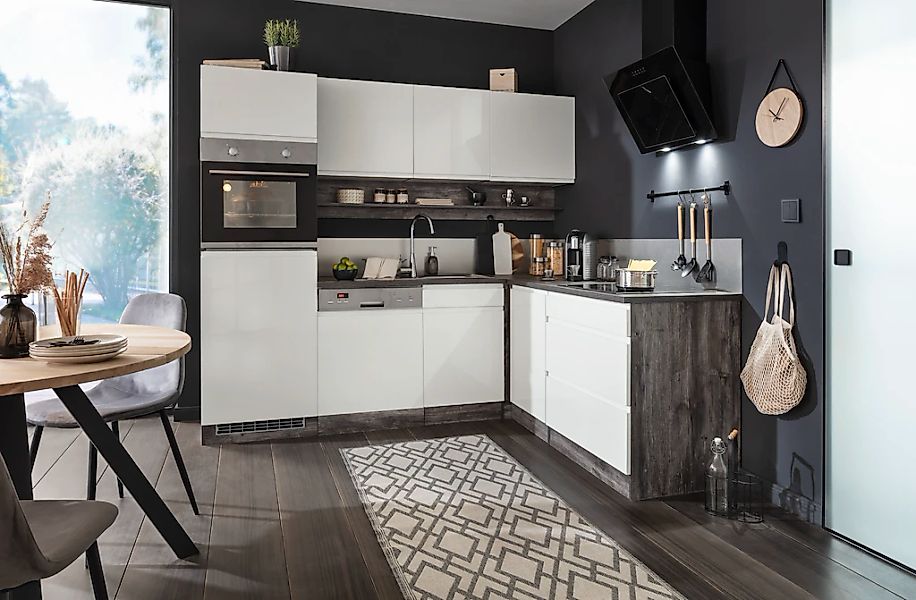 KOCHSTATION Winkelküche "KS-Virginia" Stellbreite 230/190 cm, wahlweise mit günstig online kaufen