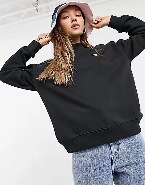Dickies – Oakport – Hochgeschlossenes Sweatshirt in Schwarz günstig online kaufen