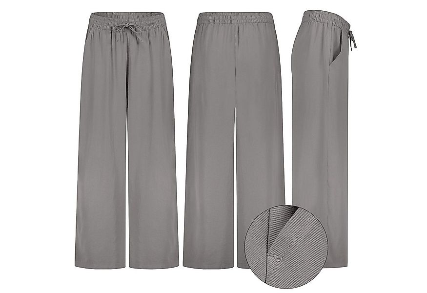 SUBLEVEL Chinos Damen Luftige Sommerhose Freizeit Weit geschnitten Stoffhos günstig online kaufen