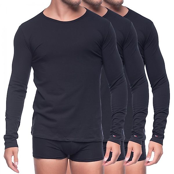 Tommy Hilfiger 3-er Set Longsleeves Schwarz günstig online kaufen