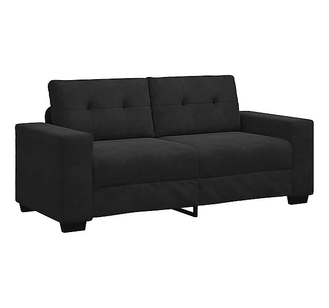 vidaXL Sofa Zweisitzer-Sofa Schwarz 180x77x82 cm Samt, 1 Teile günstig online kaufen