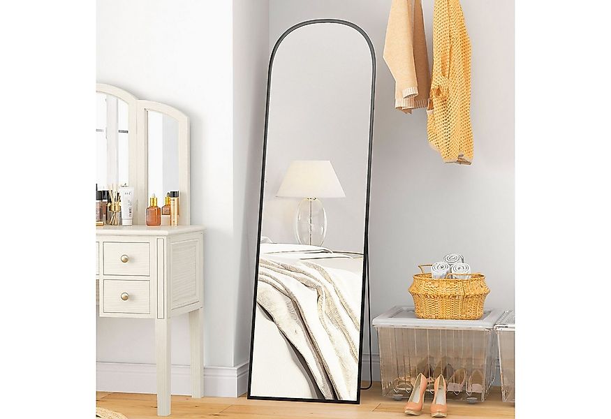 HOMCOM Standspiegel 161,5 x 50 cm Ganzkörperspiegel mit Ständer, Aluminiuml günstig online kaufen