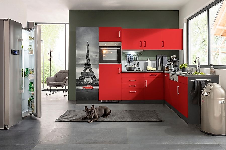 HELD MÖBEL Winkelküche "Paris", Stellbreite 290/220 cm, wahlweise mit Induk günstig online kaufen