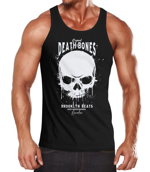Neverless Tanktop Herren Tank-Top Skull Death günstig online kaufen