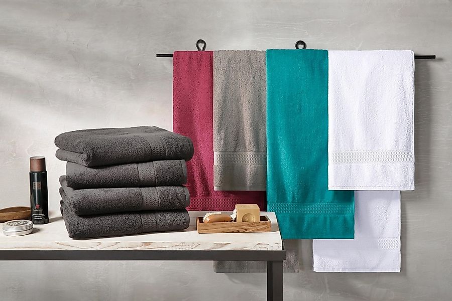 OTTO home Duschtücher "Juna, als Set und Serie erhältlich, 4 Duschtücher, 7 günstig online kaufen