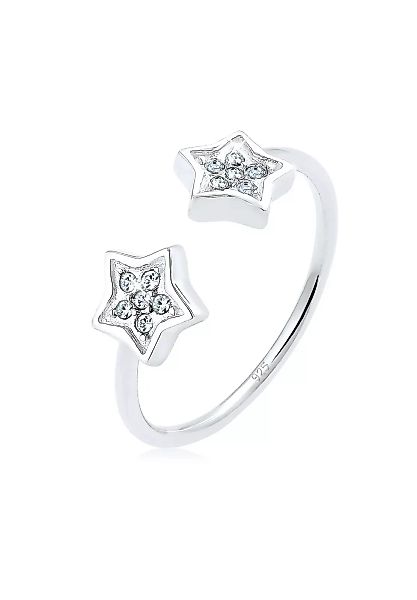 Elli Fingerring "Sterne Kristalle 925 Sterling Silber" günstig online kaufen
