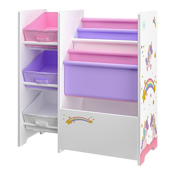 en.casa Kinderregal, »Vimianzo« Einhorn-Motiv 60 x günstig online kaufen