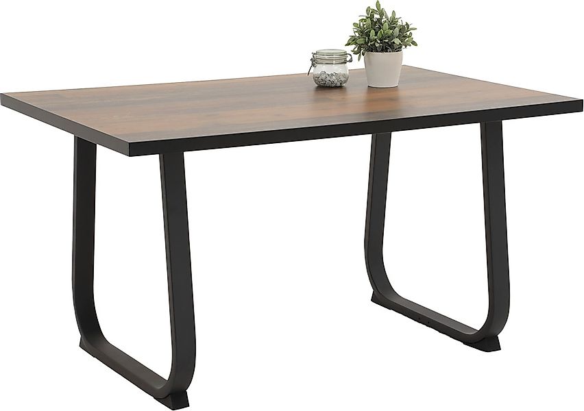 HELA Essgruppe »RUHR«, (4 tlg.), Kufentisch 140x90 cm, Schwingstuhl und Ban günstig online kaufen
