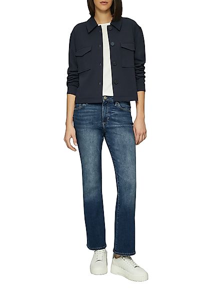 s.Oliver Bootcut-Jeans "BEVERLY" in Stretch-Qualität, mit Nieten an den Tas günstig online kaufen
