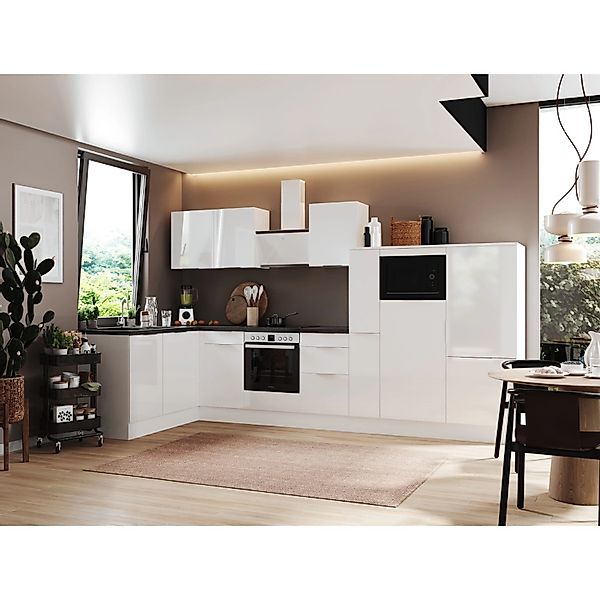Respekta Selection Winkelküche Elisabeth RSL370WWH 370 cm Weiß günstig online kaufen