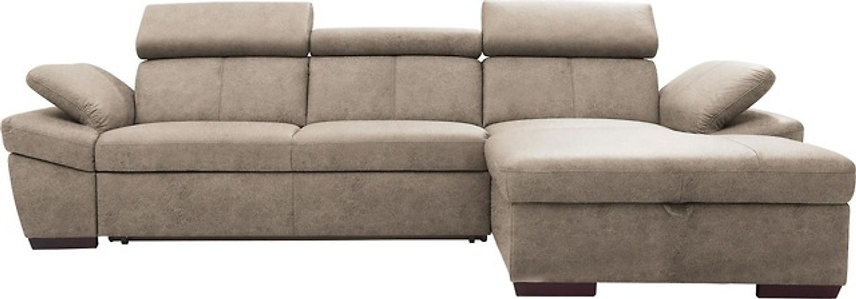 exxpo - sofa fashion Ecksofa »Salerno, Funktionssofa, Breite 280cm, hoher S günstig online kaufen