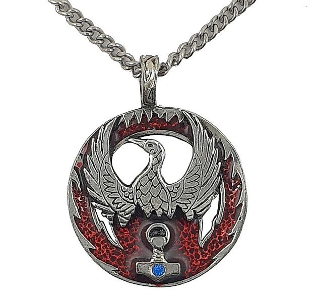 HOPLO Kettenanhänger Phönix Mit Thor Hammer groß Amulett 925er Silber Talis günstig online kaufen