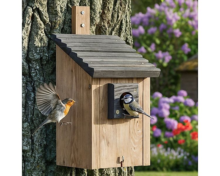 Zooprinz Nistkasten Vogelhaus für Wildvögel Wetterfest Vollholz Vogelhäussc günstig online kaufen
