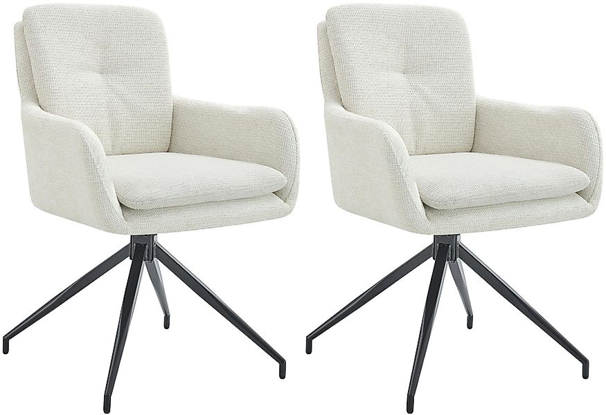 CLP Esszimmerstuhl Pickett (2er Set), Stoffbezug, günstig online kaufen