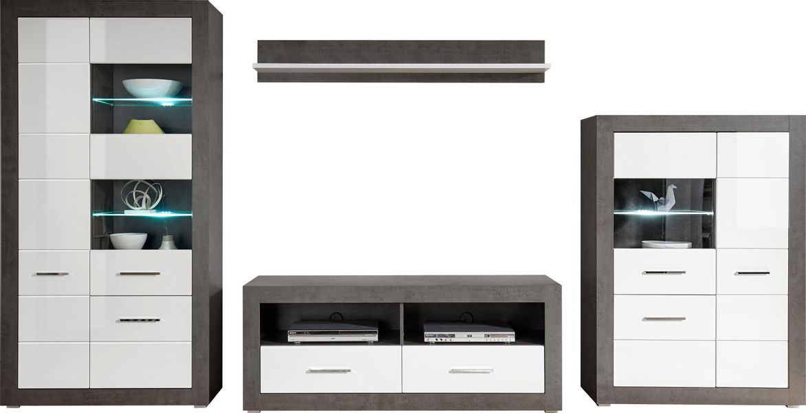 INOSIGN Wohnwand "Etero" Set, 4 Stk. tlg. günstig online kaufen