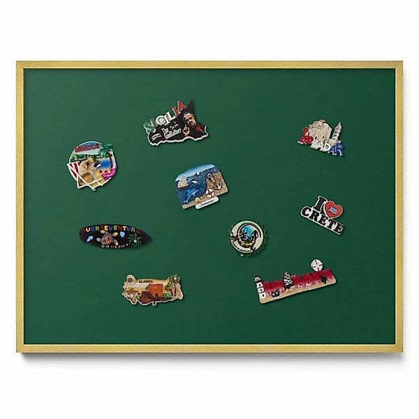 Tulup Magnettafel Magnettafel für Urlaubsmitbringsel Farbe Dunkelgrün 80x60 günstig online kaufen