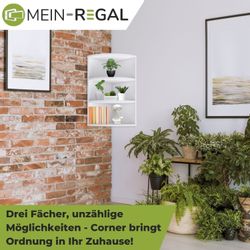 Mein-Regal Standregal CORNER 60, Weiß Eckregal günstig online kaufen