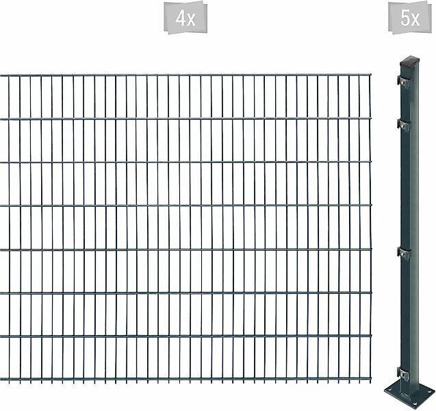 Arvotec Doppelstabmattenzaun "EASY 143 zum Aufschrauben" Zaunhöhe 143 cm, Z günstig online kaufen