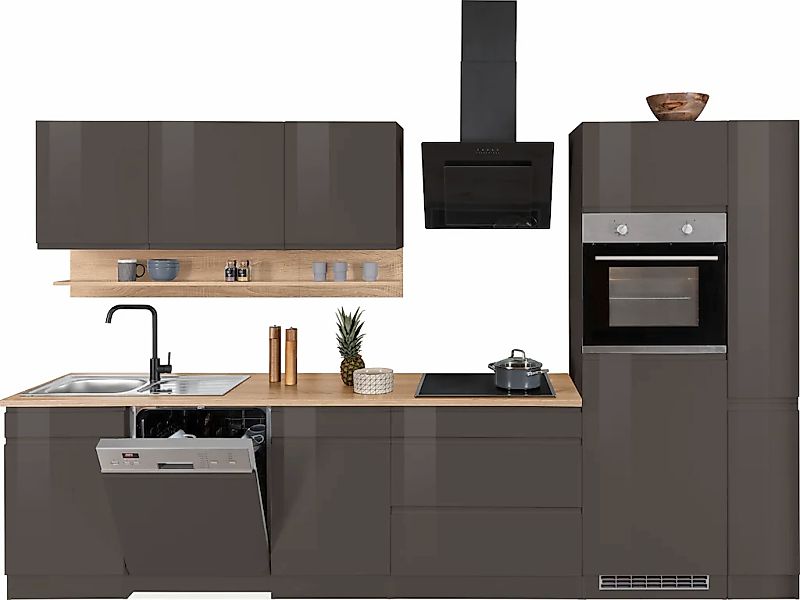 KOCHSTATION Küchenzeile "KS-Virginia" Breite 330 cm, mit E-Geräten günstig online kaufen