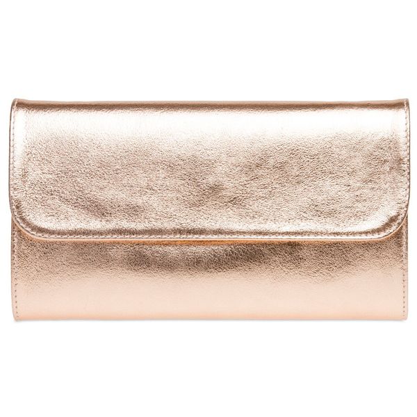 Caspar Clutch Abendtasche Metallic Leder Damen günstig online kaufen