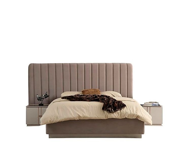 Xlmoebel Bett Exquisites Schlafzimmer-Ensemble mit Luxus-Bett und 2 Nachtti günstig online kaufen