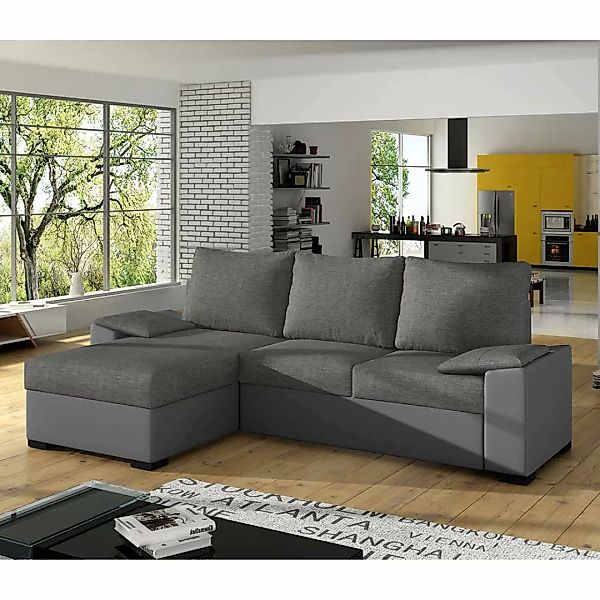 Sofaecke Ecksofa mit Schlaffunktion und Armlehnen günstig online kaufen