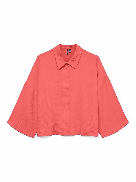 Vero Moda Hemdbluse "VMNATALI CROP SHIRT WVN NOOS" Baumwolle, loose fit günstig online kaufen