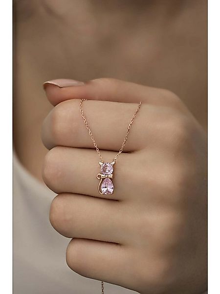 Nisan Kette und Anhänger Set, 925 Sterling Silber Damen Halskette – Katze m günstig online kaufen