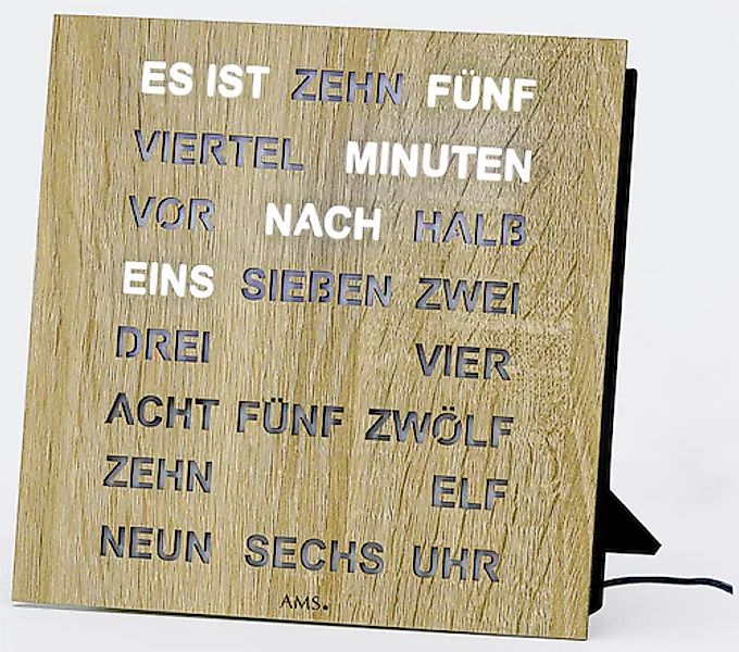 AMS Tischuhr »T1234« Made in Germany,Büro,Wohnzimmer,Esszimmer, als Wanduhr günstig online kaufen