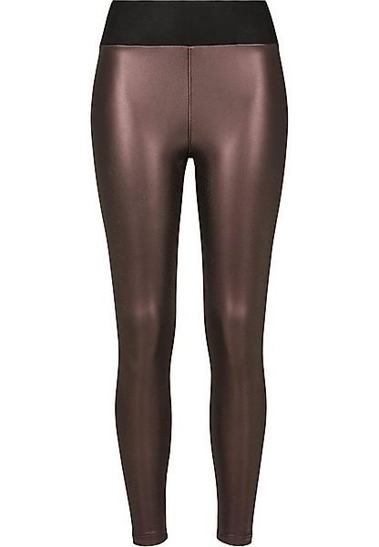 URBAN CLASSICS Leggings Urban Classics Damen Ladies Faux Leather High Waist günstig online kaufen