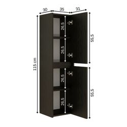 Roomart Badmöbel-Set, (Roomart, Badezimmermöbel, Hochschrank Badregal, günstig online kaufen