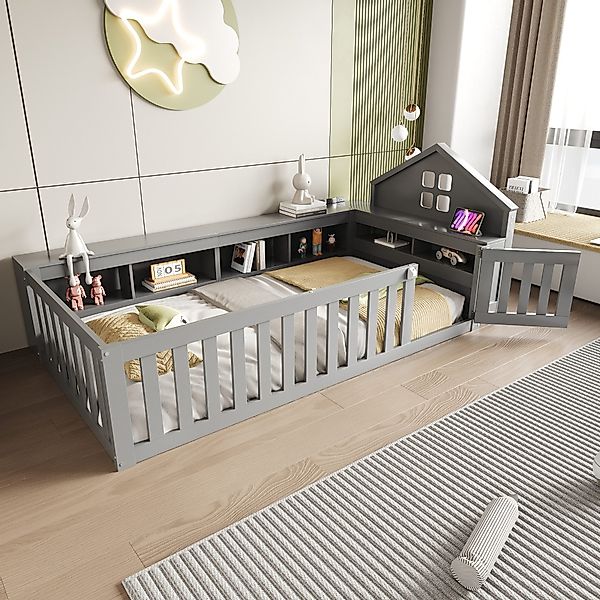 HAUSS SPOLE Kinderbett 90x200cm mit Kopfteil, günstig online kaufen