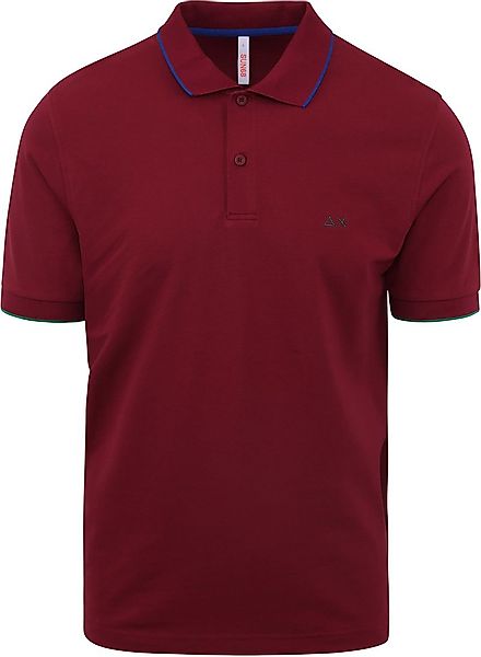 Sun68 Poloshirt Small Stripe Bordeaux - Größe XL günstig online kaufen